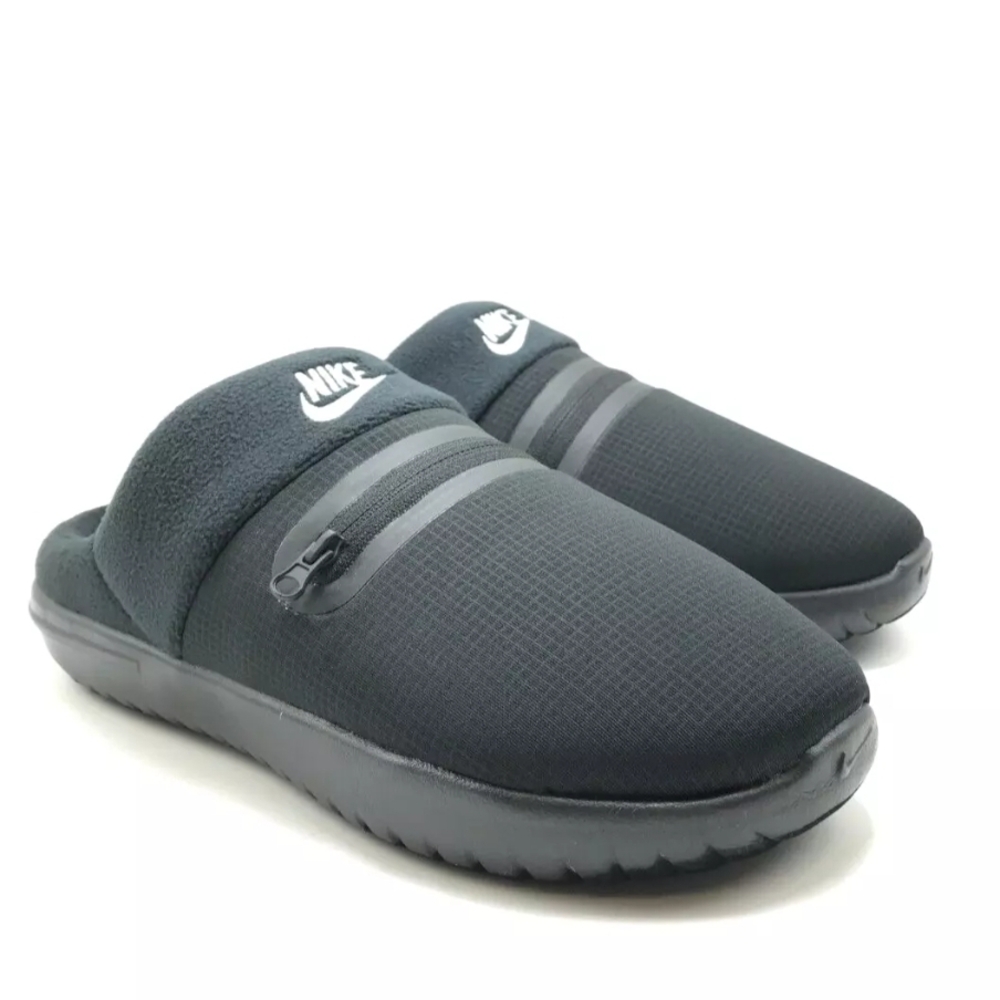 MEN'S NIKE Burrow Black/Metallic Silver/Black Slip On Shoes - Picture 2 of 13
